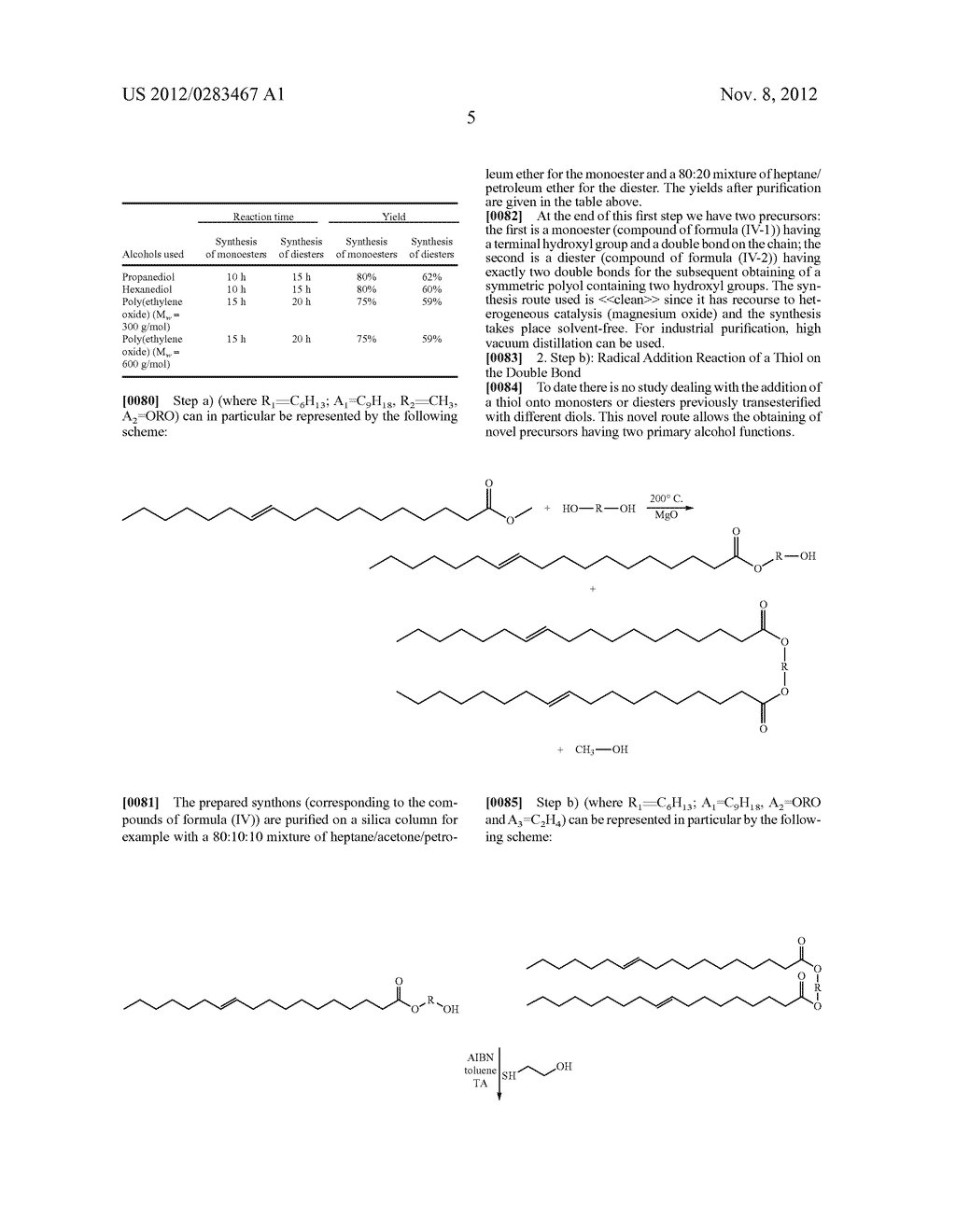 NOVEL METHOD FOR PREPARING POLYOLS BY MEANS OF THIOLATION AND PRODUCTS     SUCH AS THOSE OBTAINED - diagram, schematic, and image 06