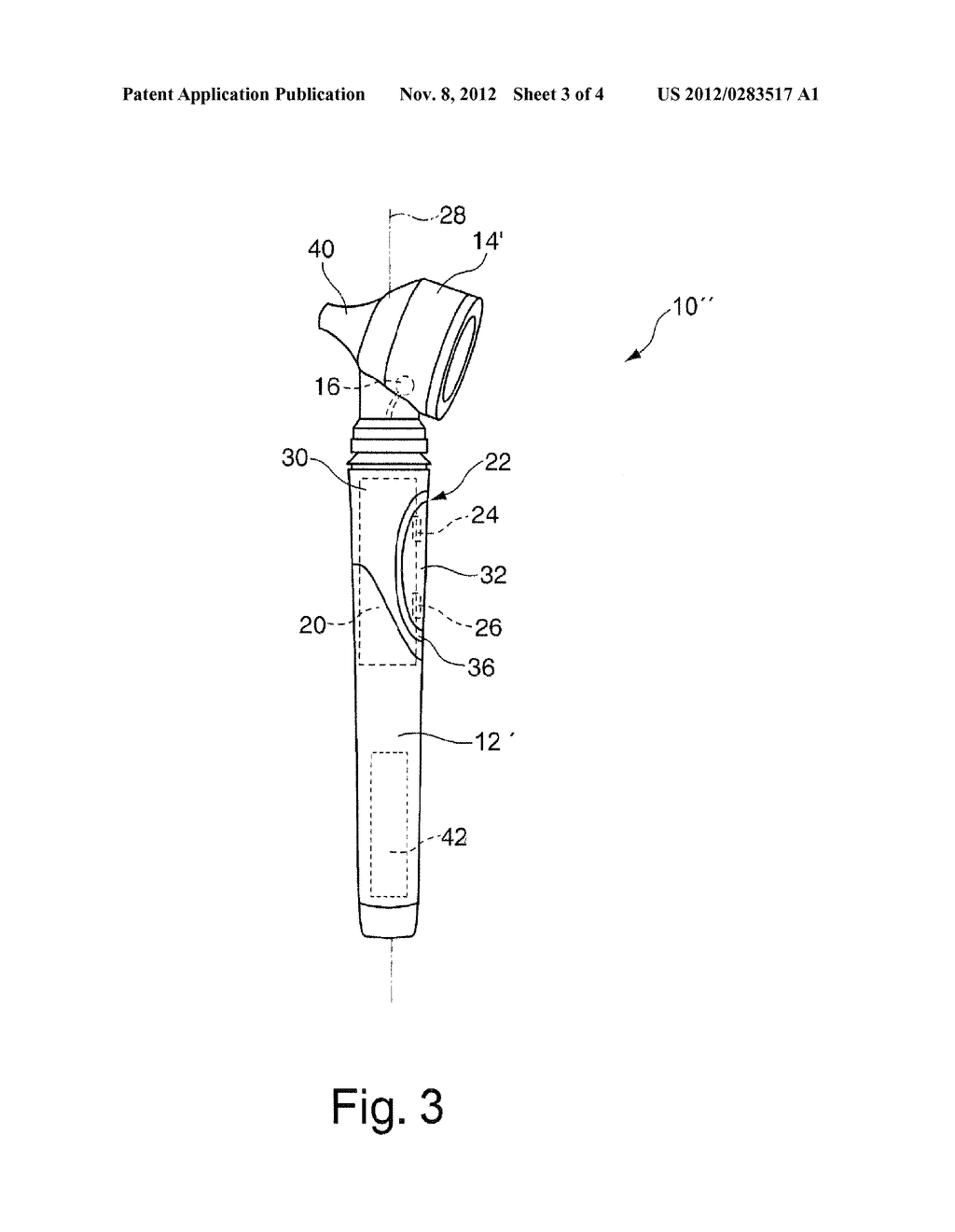 Instrument handle for a medical diagnostic light, medical diagnostic light     and medical diagnostic device - diagram, schematic, and image 04