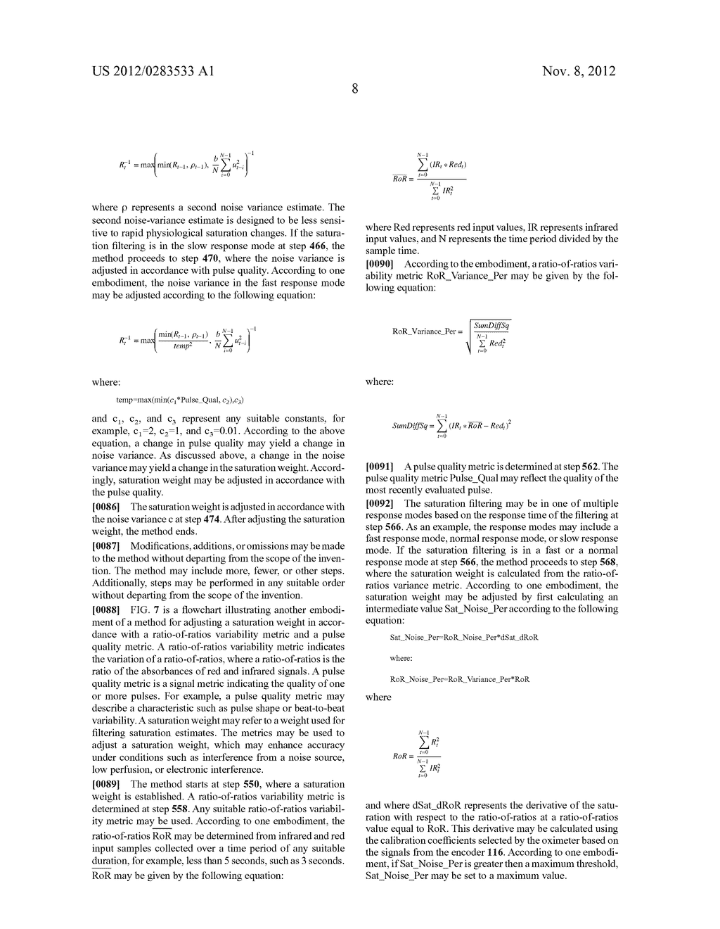 ADJUSTING PARAMETERS USED IN PULSE OXIMETRY ANALYSIS - diagram, schematic, and image 13