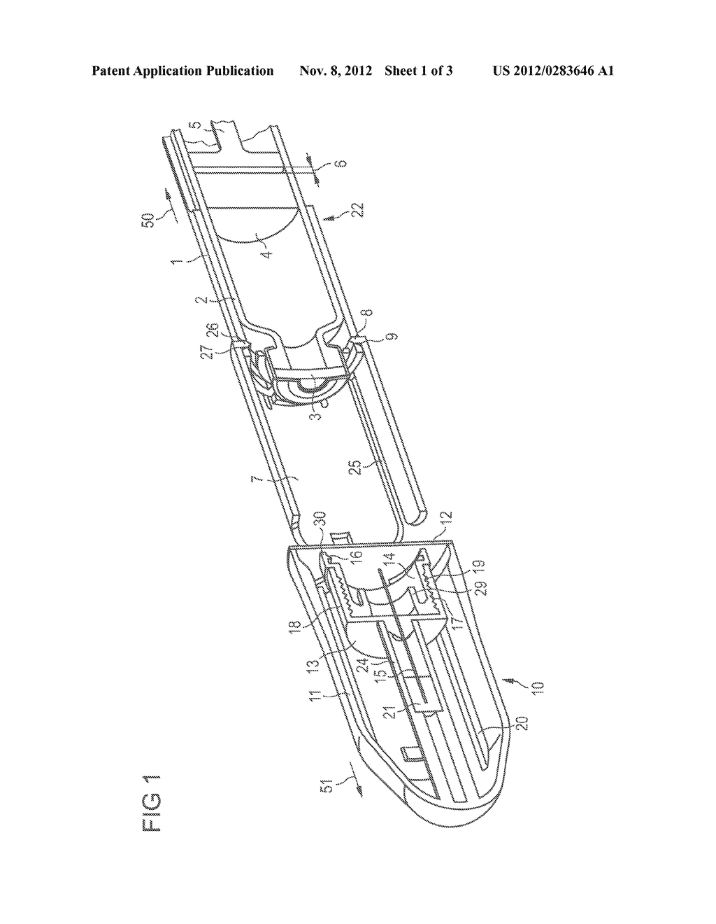 DRUG DELIVERY SYSTEM, DRUG DELIVERY DEVICE, NEEDLE ASSEMBLY AND METHOD FOR     PRIMING - diagram, schematic, and image 02