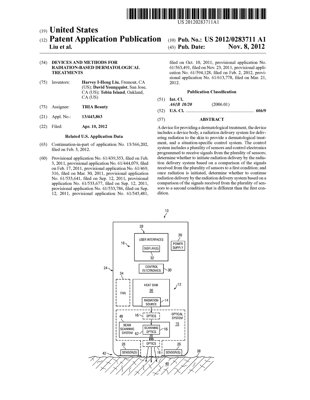 Devices and Methods for Radiation-Based Dermatological Treatments - diagram, schematic, and image 01