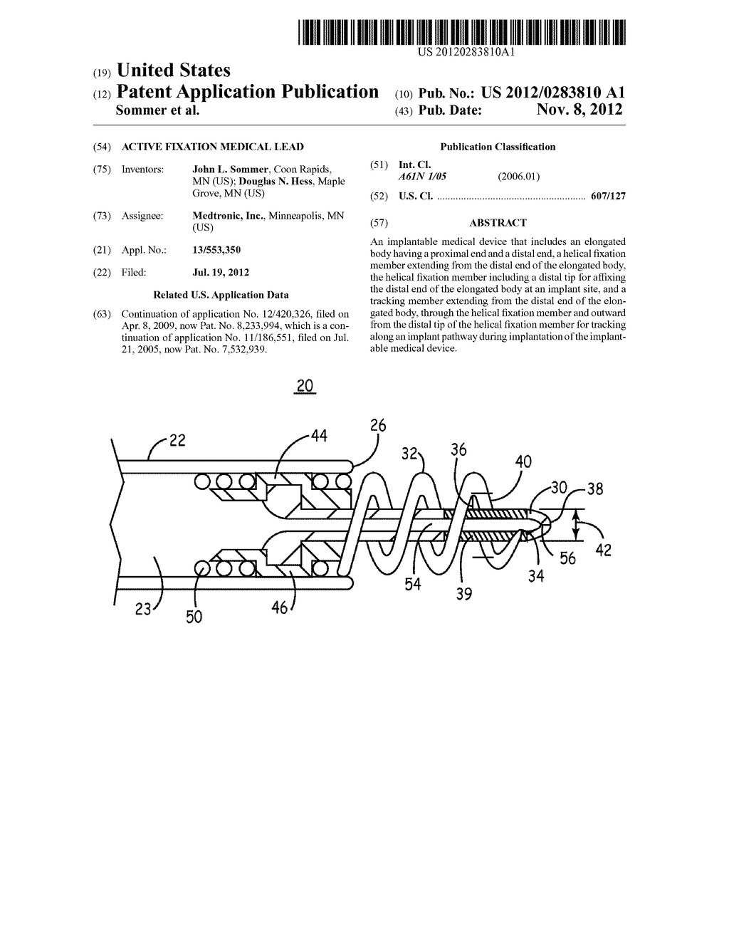 ACTIVE FIXATION MEDICAL LEAD - diagram, schematic, and image 01