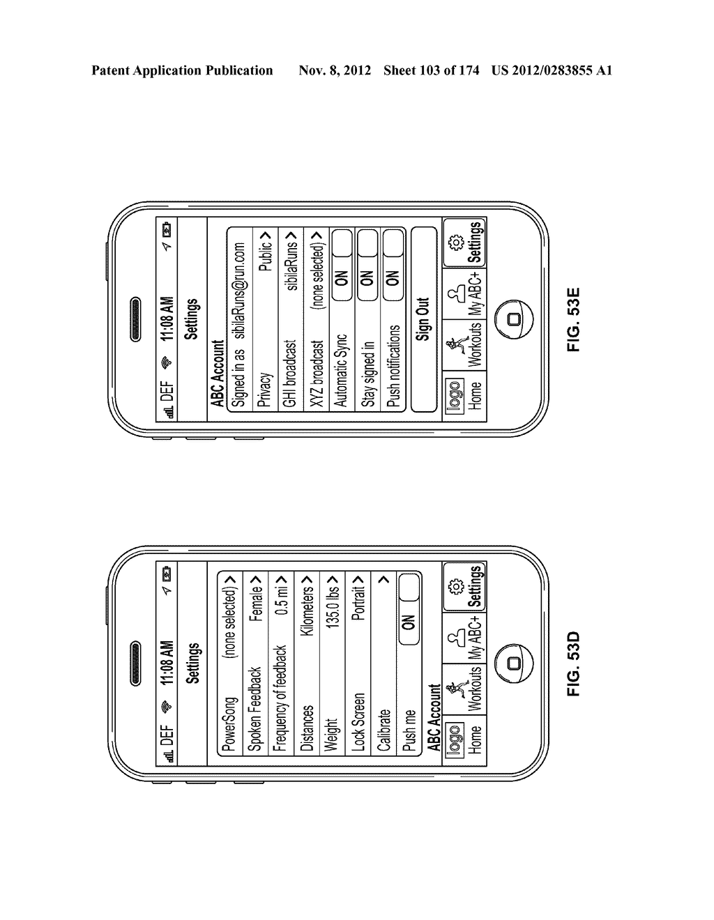 MONITORING FITNESS USING A MOBILE DEVICE - diagram, schematic, and image 104