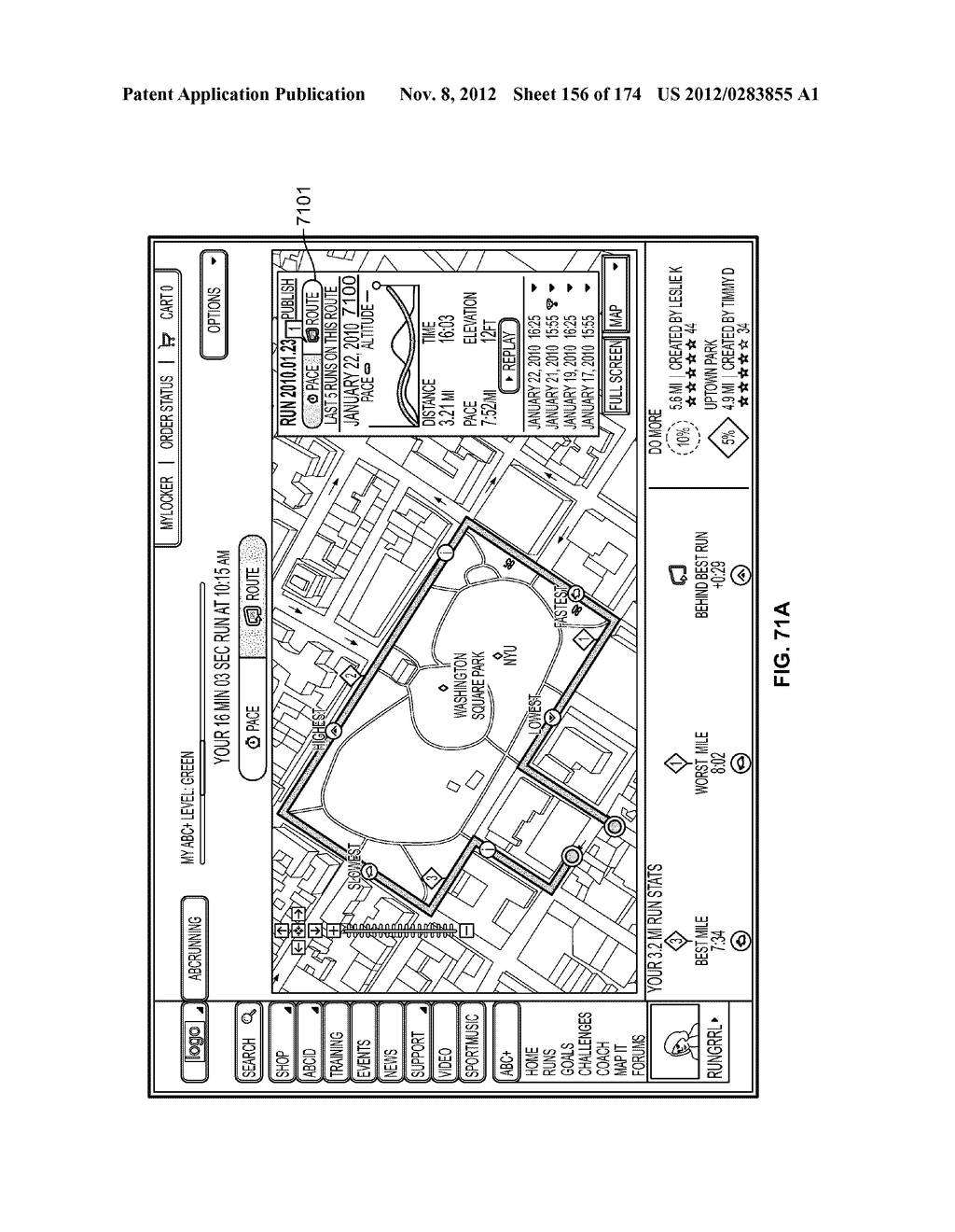 MONITORING FITNESS USING A MOBILE DEVICE - diagram, schematic, and image 157