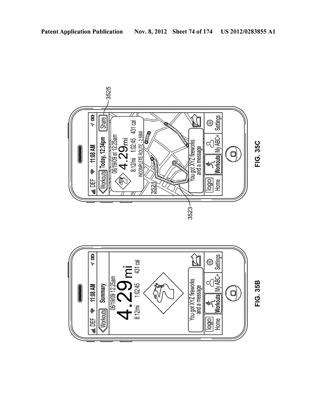 MONITORING FITNESS USING A MOBILE DEVICE - diagram, schematic, and image 75