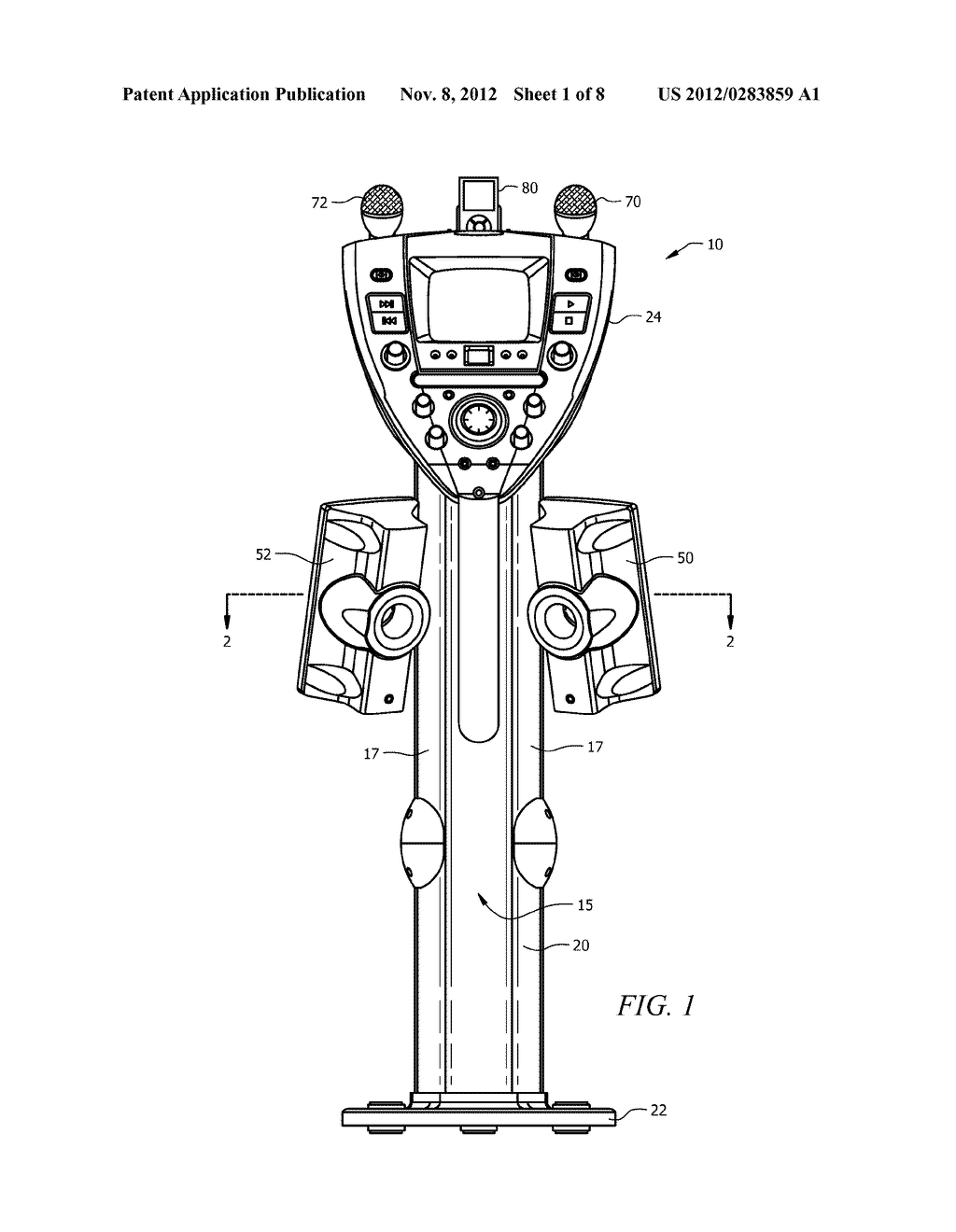 SYSTEM, METHOD AND APPARATUS FOR SUPPORTING AND PROVIDING POWER TO A MUSIC     PLAYER - diagram, schematic, and image 02