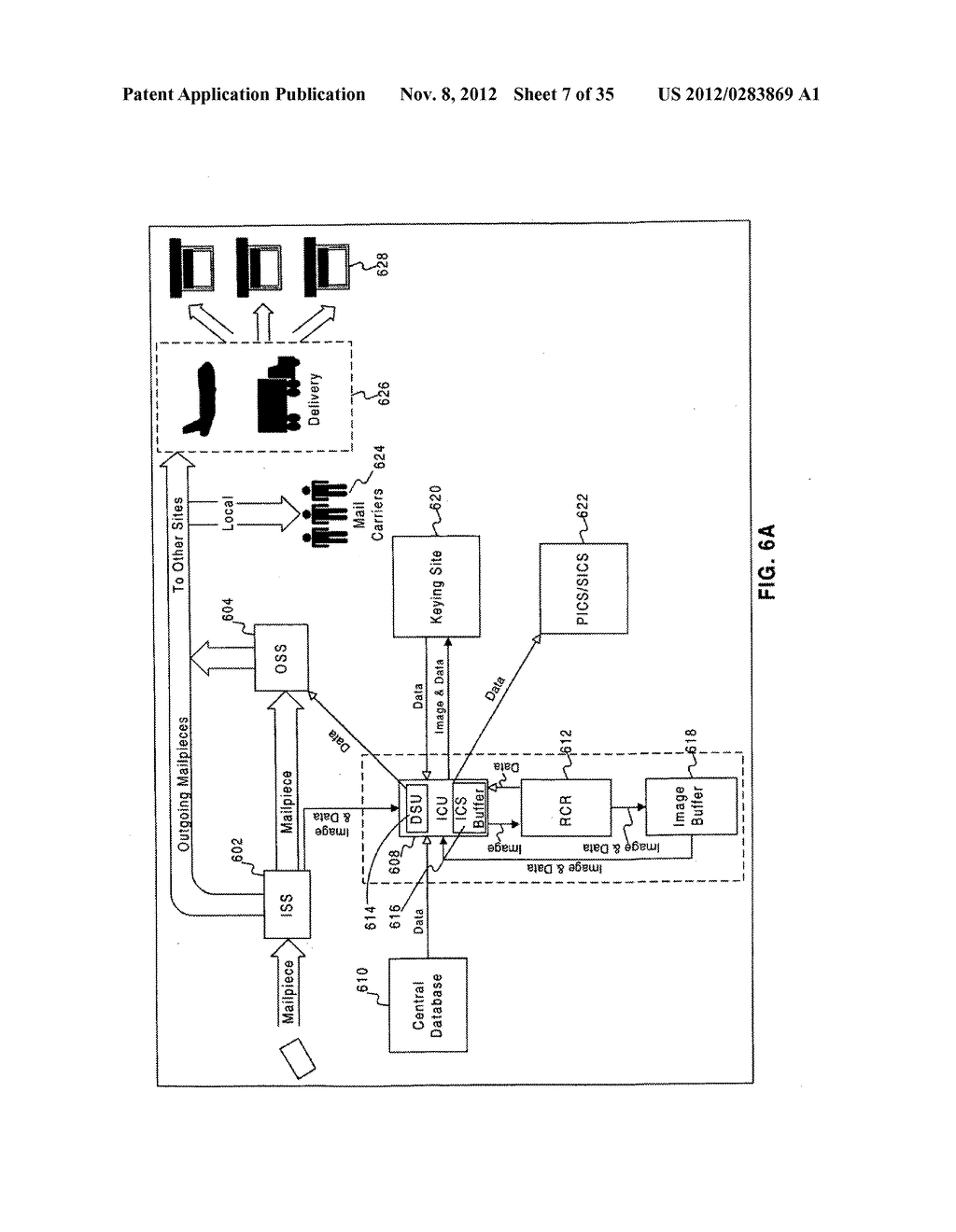 APPARATUS AND METHODS FOR IDENTIFYING AND PROCESSING MAIL USING AN     IDENTIFICATION CODE - diagram, schematic, and image 08