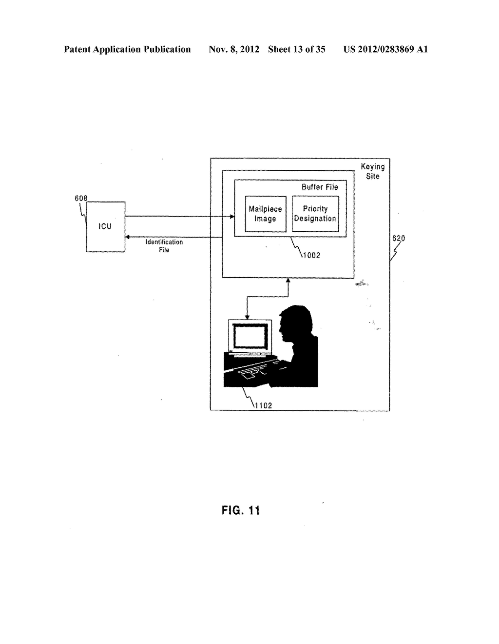 APPARATUS AND METHODS FOR IDENTIFYING AND PROCESSING MAIL USING AN     IDENTIFICATION CODE - diagram, schematic, and image 14