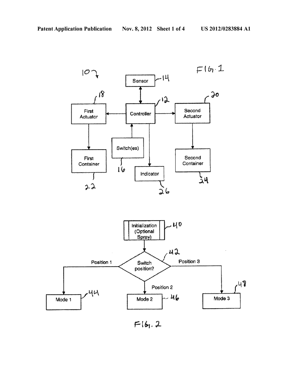 Multiple Volatile Material Dispensing Device and Operating Methodologies     Therefore - diagram, schematic, and image 02