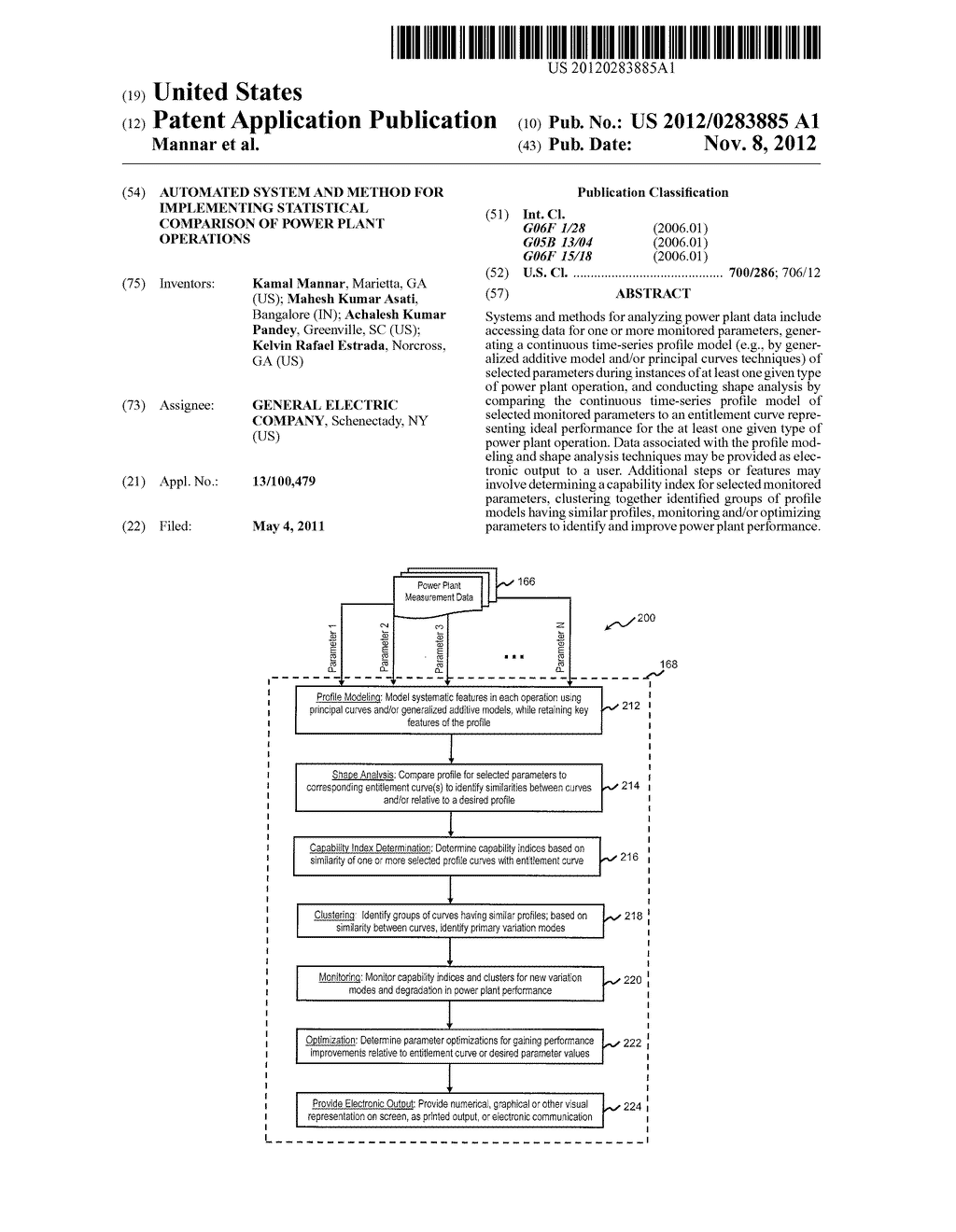 AUTOMATED SYSTEM AND METHOD FOR IMPLEMENTING STATISTICAL COMPARISON OF     POWER PLANT OPERATIONS - diagram, schematic, and image 01