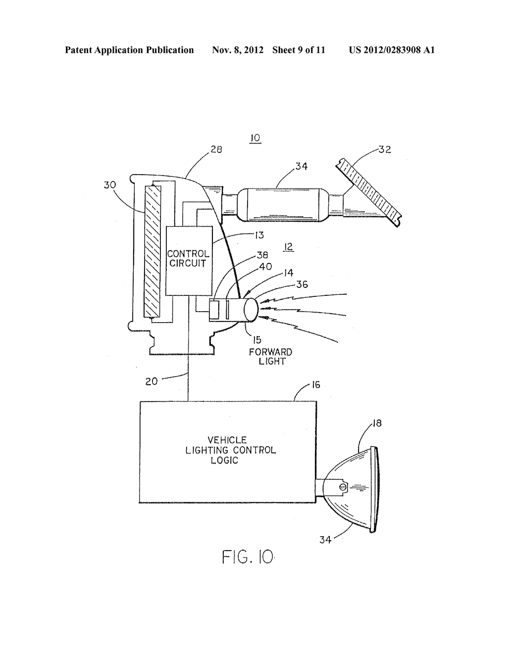 VEHICULAR IMAGE SENSING SYSTEM - diagram, schematic, and image 10