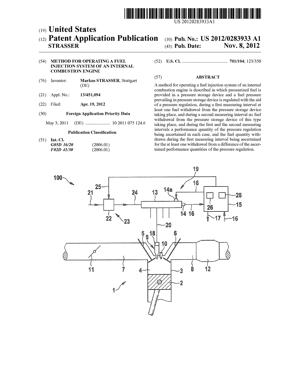 METHOD FOR OPERATING A FUEL INJECTION SYSTEM OF AN INTERNAL COMBUSTION     ENGINE - diagram, schematic, and image 01