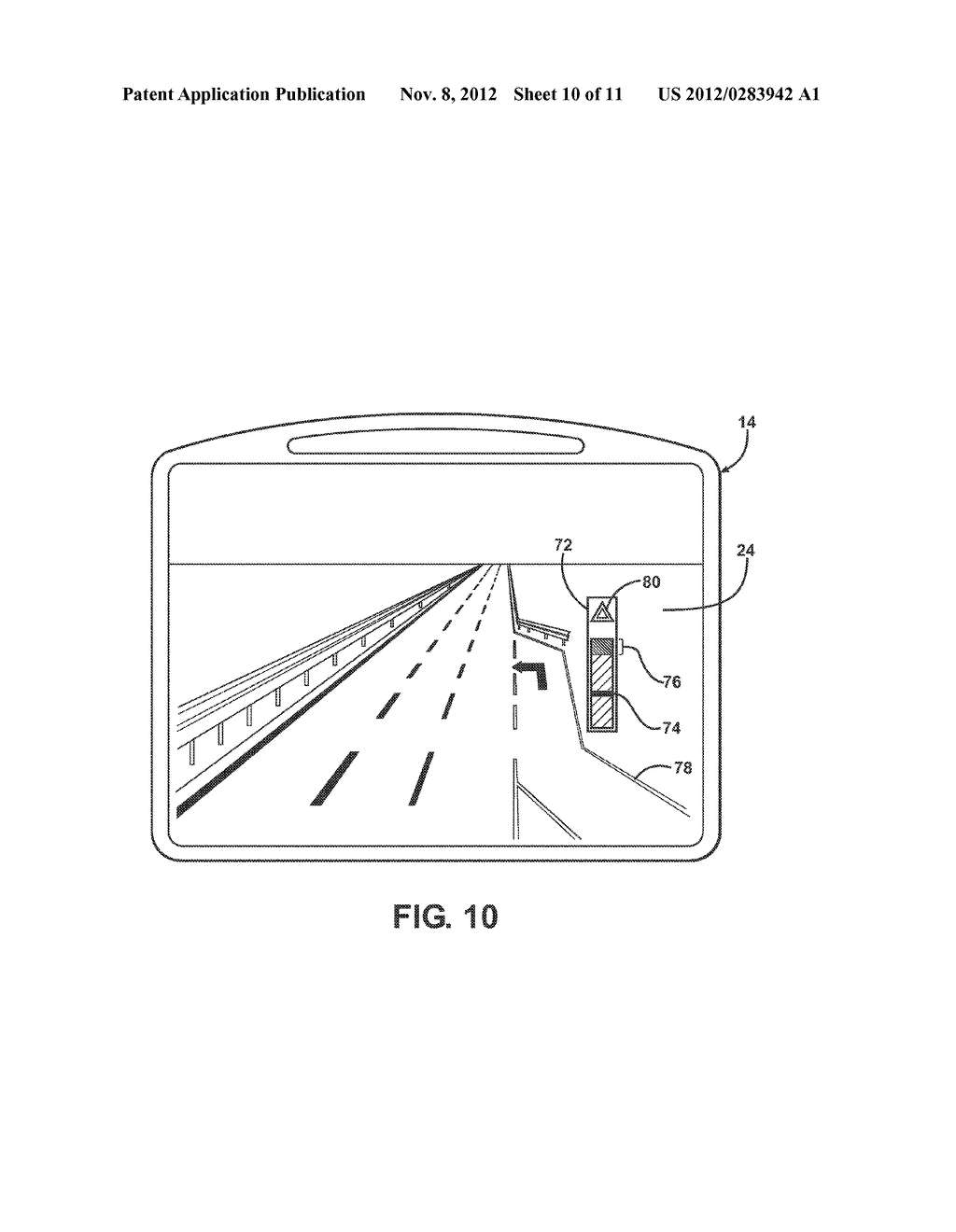 NAVIGATION SYSTEM WITH LIVE SPEED WARNING FOR MERGING TRAFFIC FLOW - diagram, schematic, and image 11