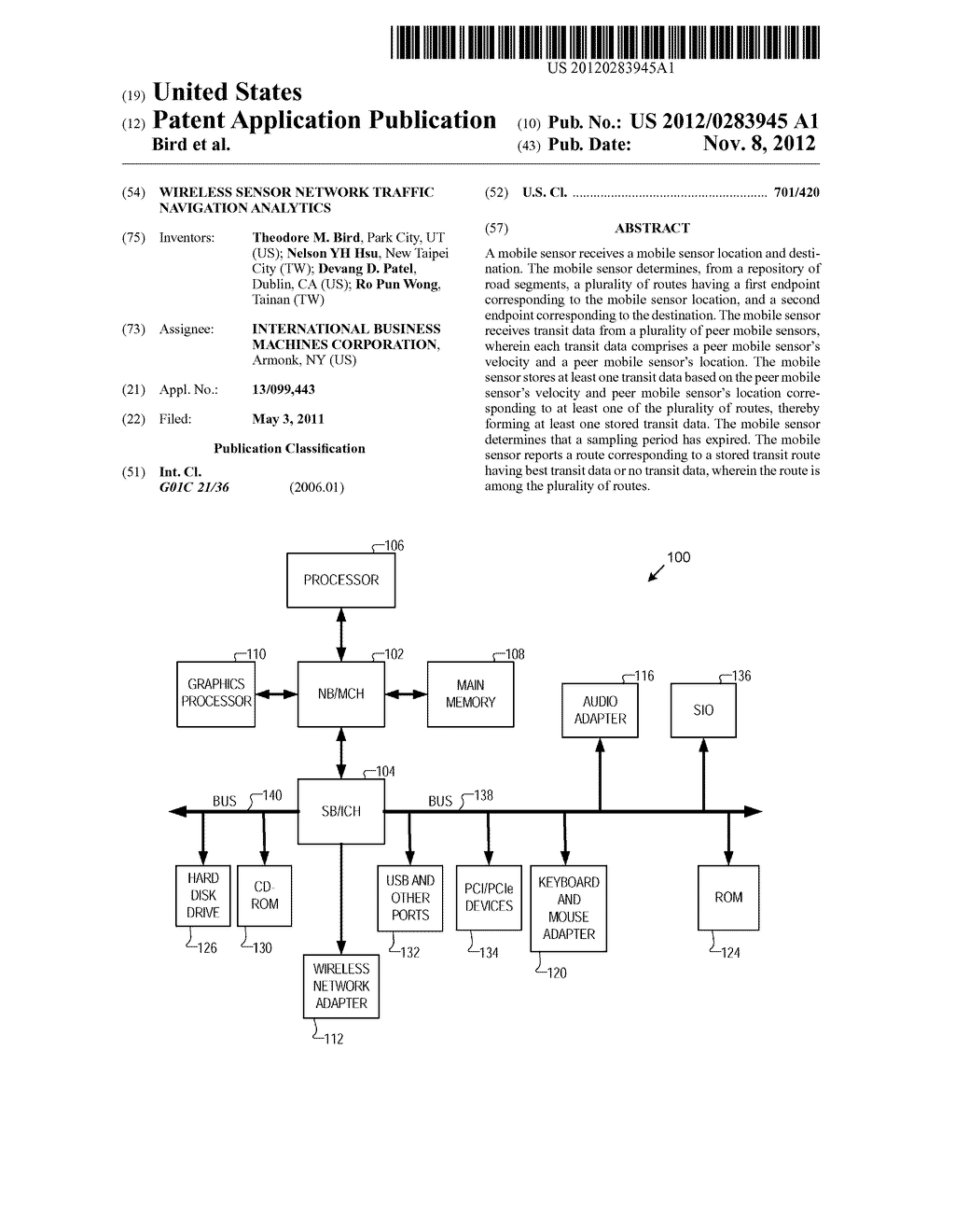 WIRELESS SENSOR NETWORK TRAFFIC NAVIGATION ANALYTICS - diagram, schematic, and image 01