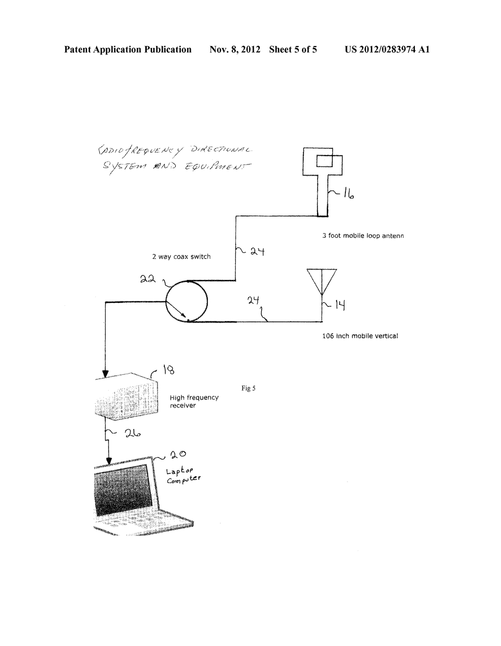 METHOD, SYSTEM AND APPARATUS FOR LOCATING AND DETECTING INCOHERENT RADIO     NOISE TYPICAL OF ILLEGAL PLANT GROW OPERATIONS - diagram, schematic, and image 06