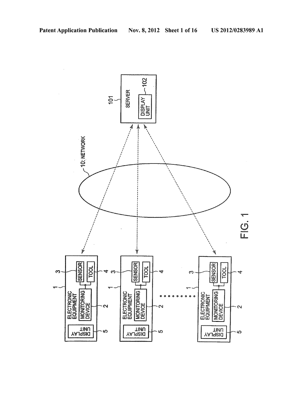 MONITORING DEVICE AND A SERVER - diagram, schematic, and image 02