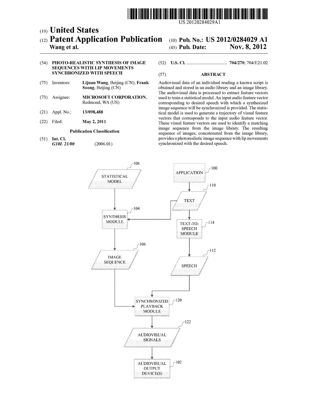 PHOTO-REALISTIC SYNTHESIS OF IMAGE SEQUENCES WITH LIP MOVEMENTS     SYNCHRONIZED WITH SPEECH - diagram, schematic, and image 01