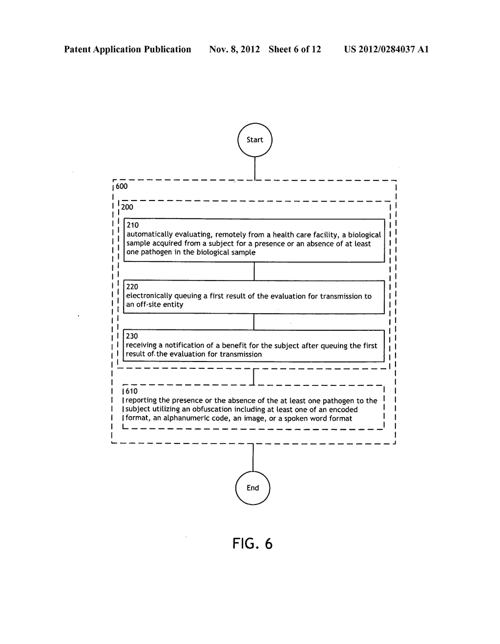 Computer program product for receiving a notification of a benefit after     queuing the result of an evaluation of a sample for transmission - diagram, schematic, and image 07