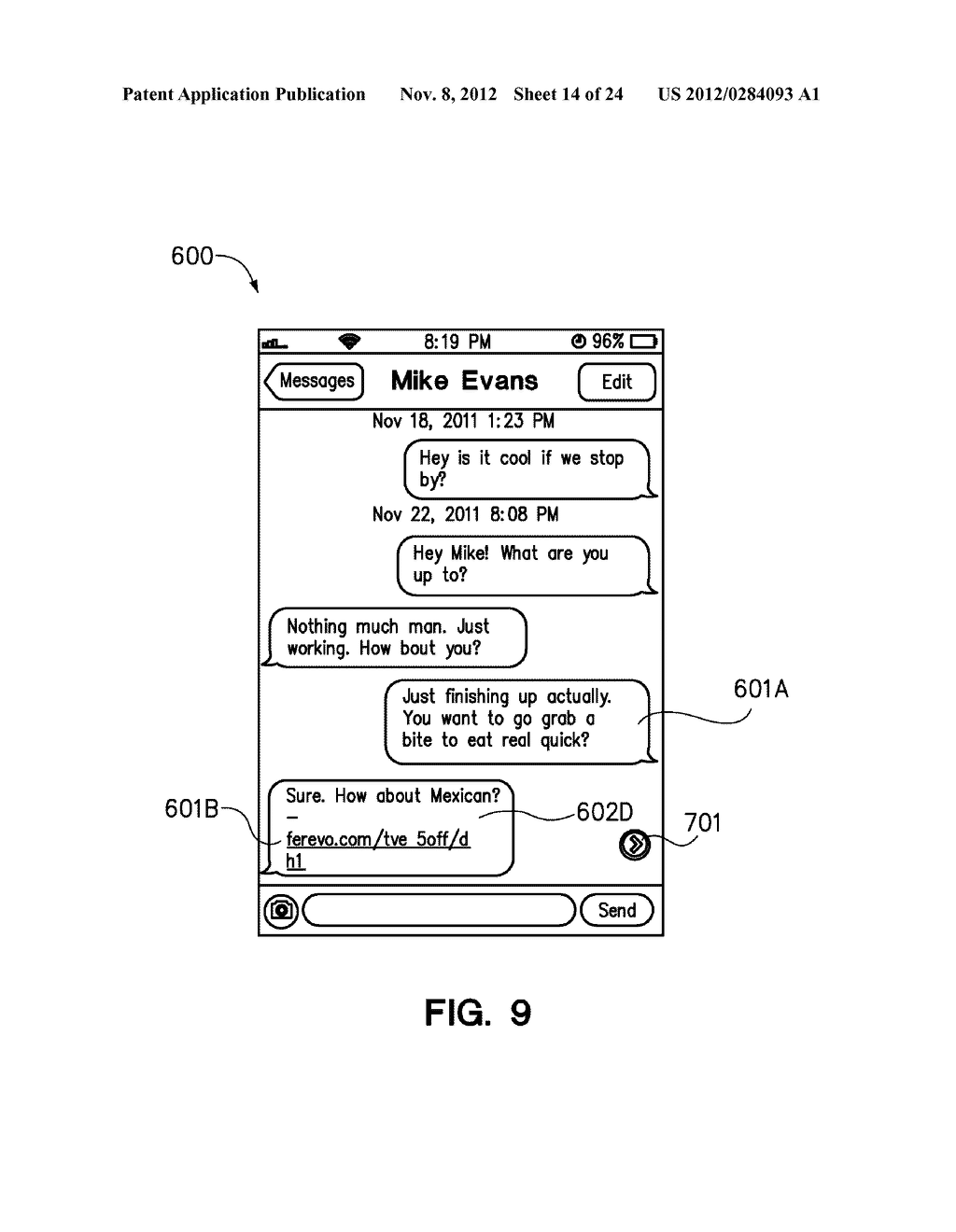 System and Method For Including Advertisements In Electronic     Communications - diagram, schematic, and image 15