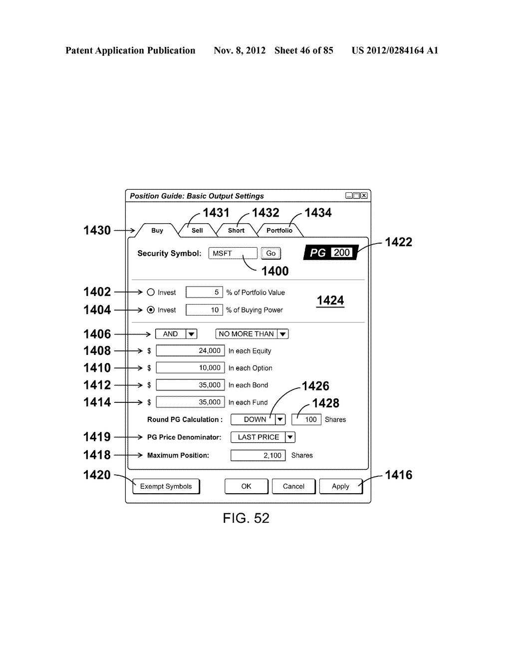 Method of buying or selling items and a user interface to facilitate the     same - diagram, schematic, and image 47