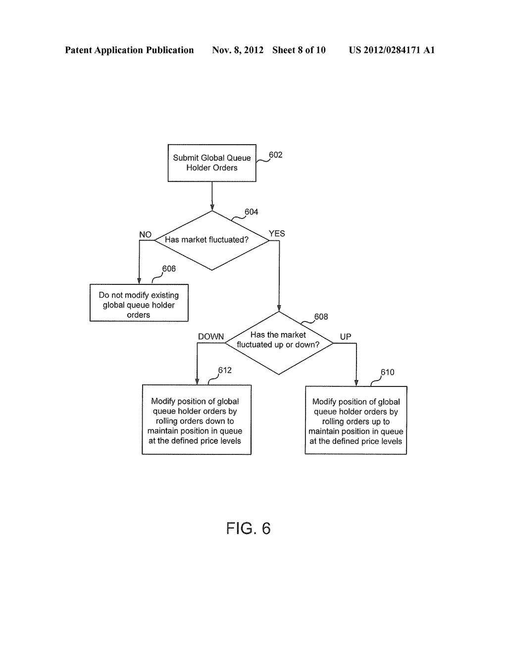 System and Method for Optimizing Order Placement in an Order Queue in an     Electronic Trading Environment - diagram, schematic, and image 09