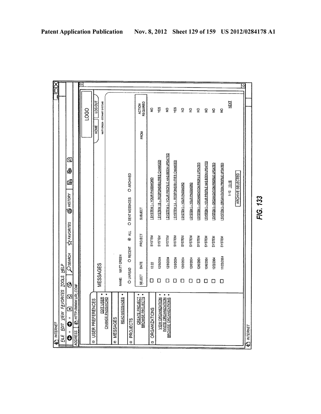 CONSTRUCTION PAYMENT MANAGEMENT SYSTEM AND METHOD WITH LIEN WAIVER     EXCHANGE FEATURES - diagram, schematic, and image 130