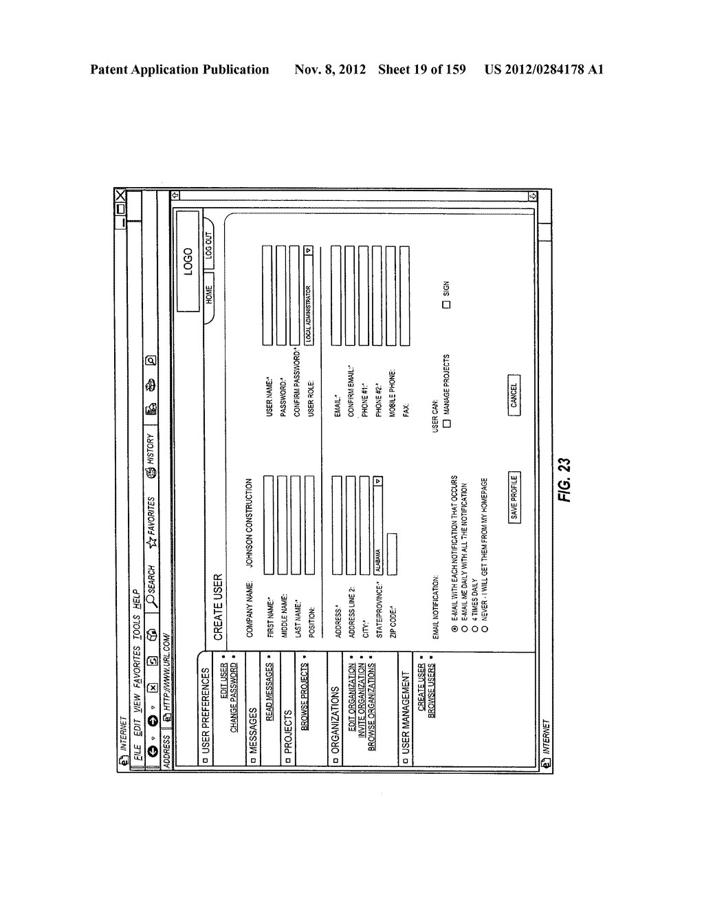 CONSTRUCTION PAYMENT MANAGEMENT SYSTEM AND METHOD WITH LIEN WAIVER     EXCHANGE FEATURES - diagram, schematic, and image 20