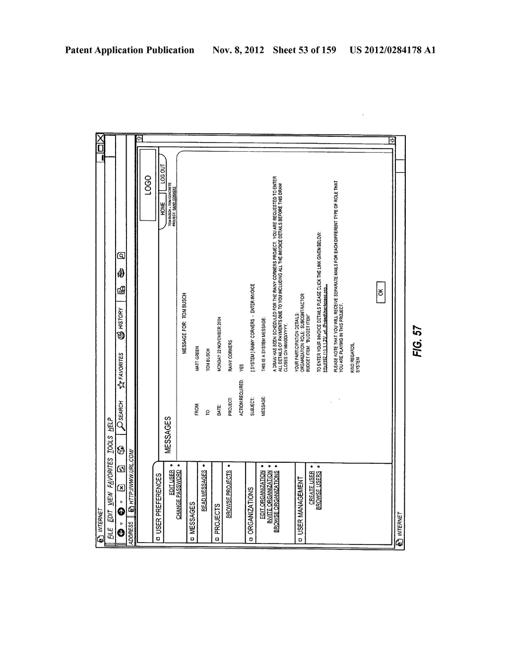 CONSTRUCTION PAYMENT MANAGEMENT SYSTEM AND METHOD WITH LIEN WAIVER     EXCHANGE FEATURES - diagram, schematic, and image 54