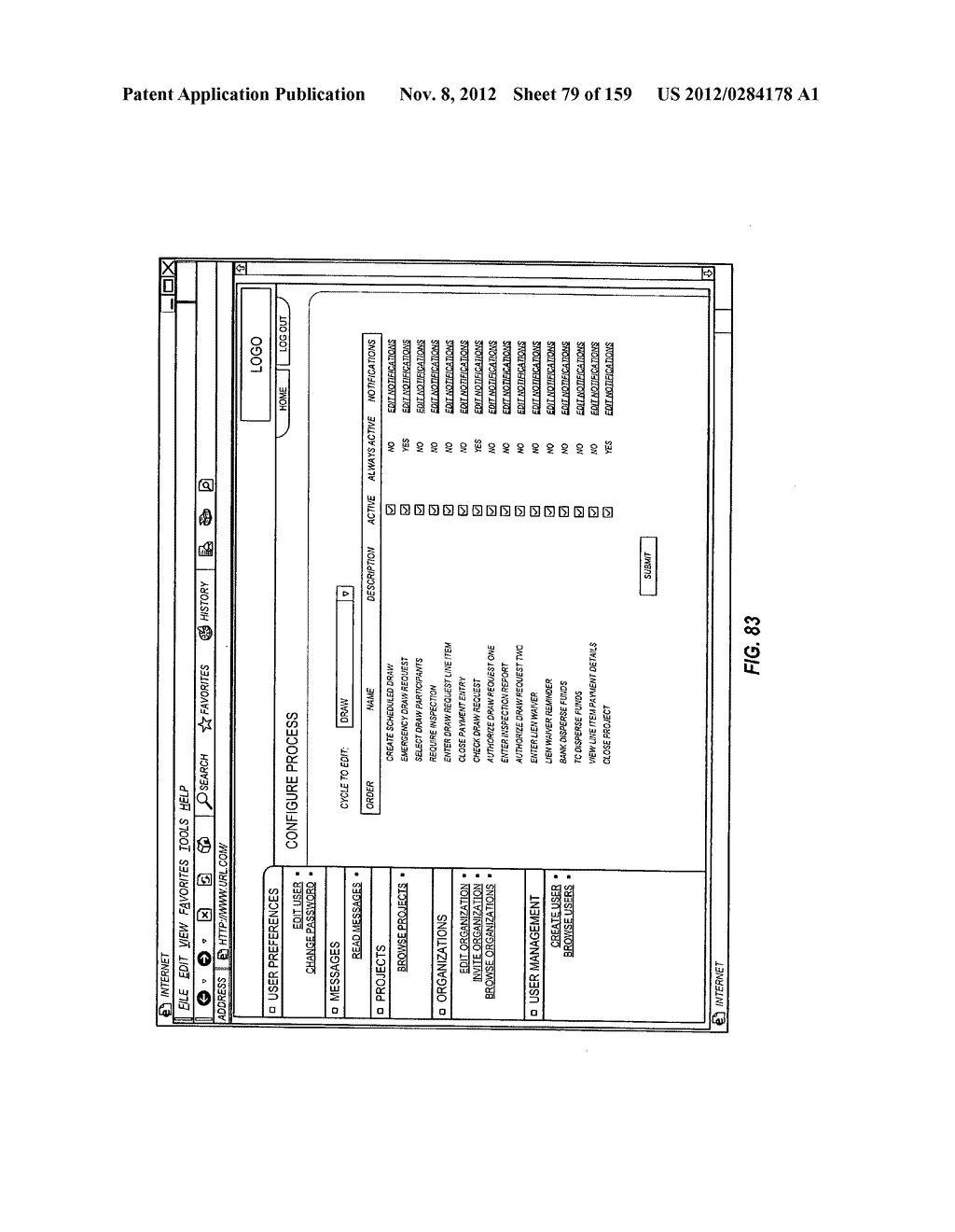 CONSTRUCTION PAYMENT MANAGEMENT SYSTEM AND METHOD WITH LIEN WAIVER     EXCHANGE FEATURES - diagram, schematic, and image 80