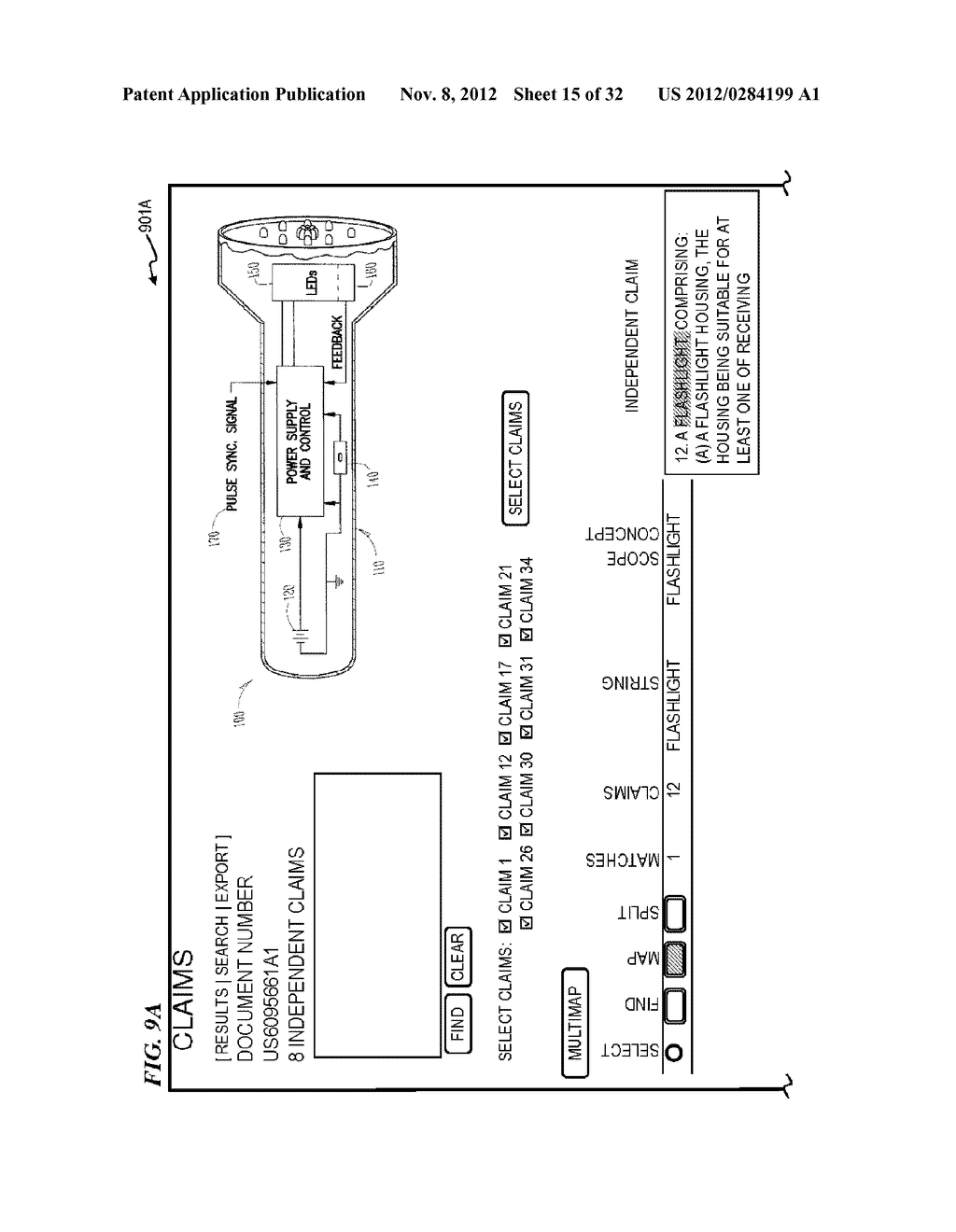 APPARATUS AND METHOD FOR AUTOMATED AND ASSISTED PATENT CLAIM MAPPING AND     EXPENSE PLANNING - diagram, schematic, and image 16