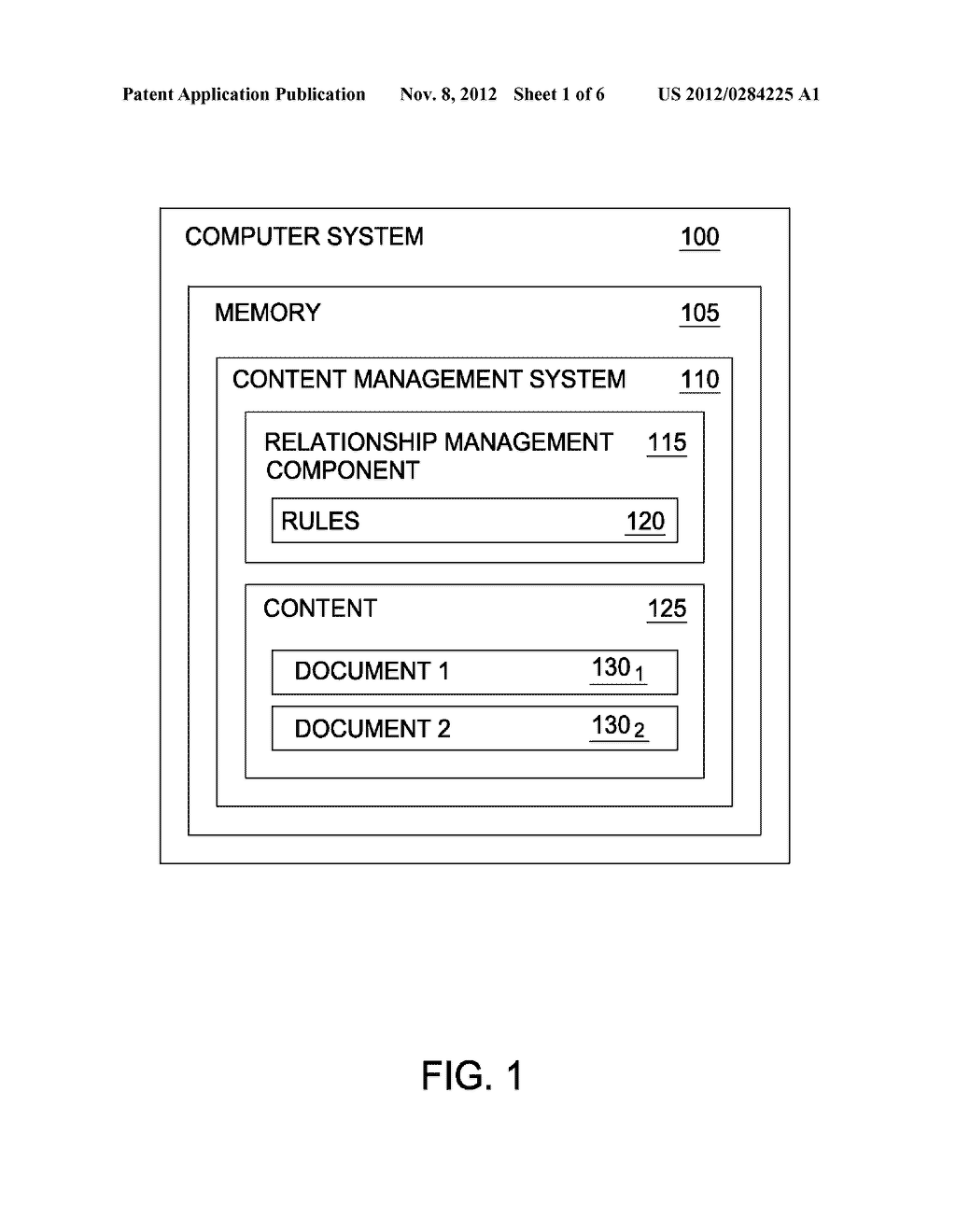 AUTO-UPDATABLE DOCUMENT PARTS WITHIN CONTENT MANAGEMENT SYSTEMS - diagram, schematic, and image 02