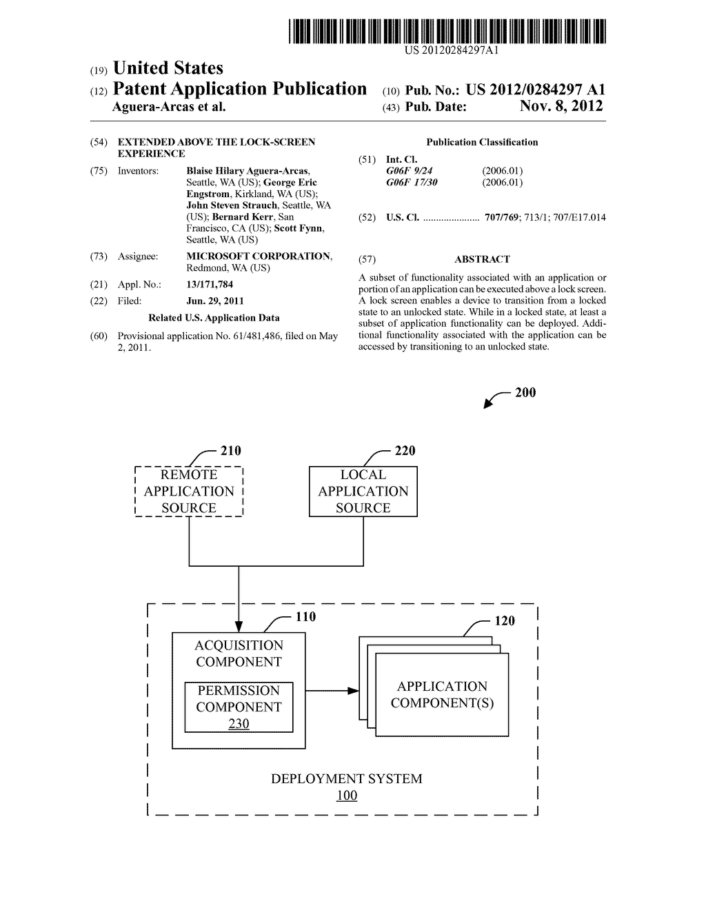 EXTENDED ABOVE THE LOCK-SCREEN EXPERIENCE - diagram, schematic, and image 01