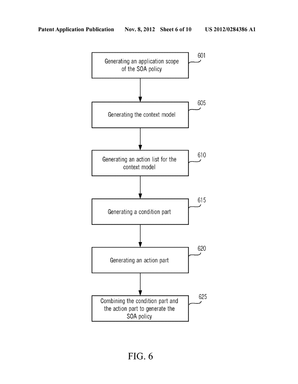 GENERATING A SERVICE-ORIENTED ARCHITECTURE POLICY BASED ON A CONTEXT MODEL - diagram, schematic, and image 07