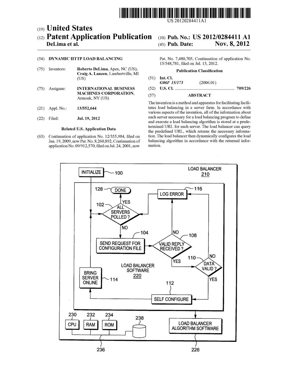 DYNAMIC HTTP LOAD BALANCING - diagram, schematic, and image 01