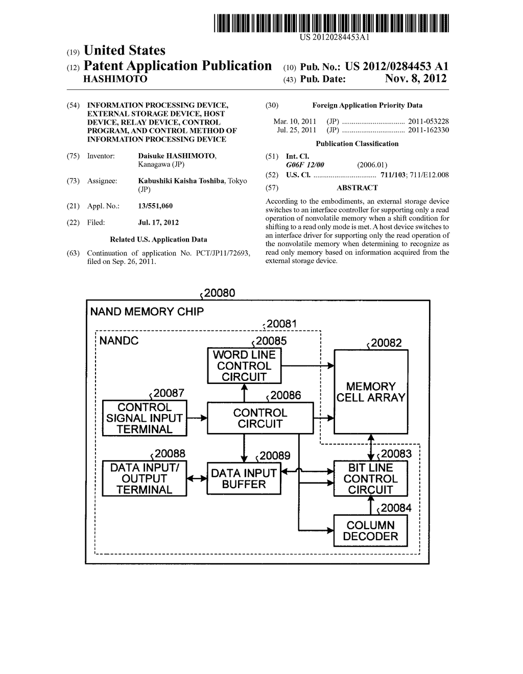 INFORMATION PROCESSING DEVICE, EXTERNAL STORAGE DEVICE, HOST DEVICE, RELAY     DEVICE, CONTROL PROGRAM, AND CONTROL METHOD OF INFORMATION PROCESSING     DEVICE - diagram, schematic, and image 01