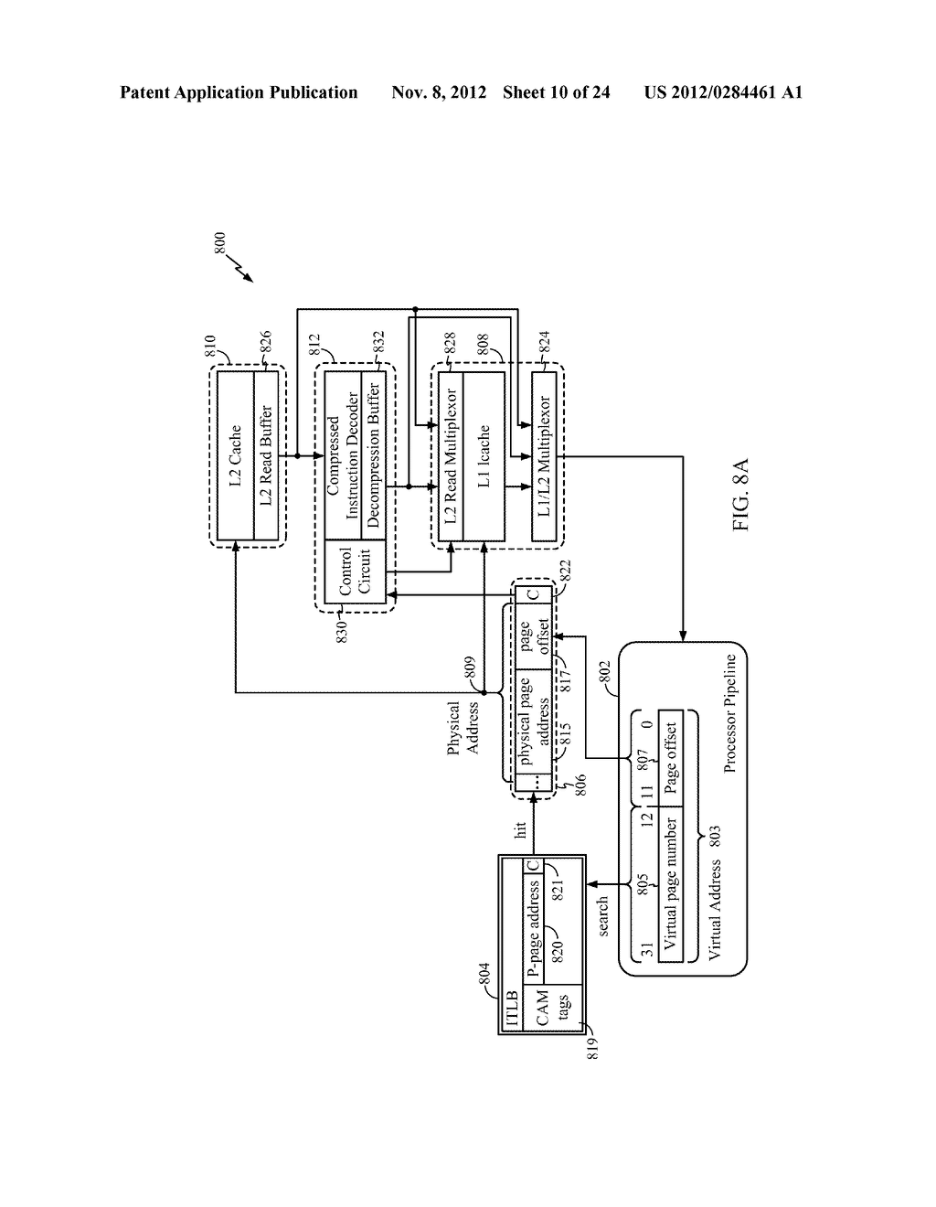 Methods and Apparatus for Storage and Translation of Entropy Encoded     Software Embedded within a Memory Hierarchy - diagram, schematic, and image 11