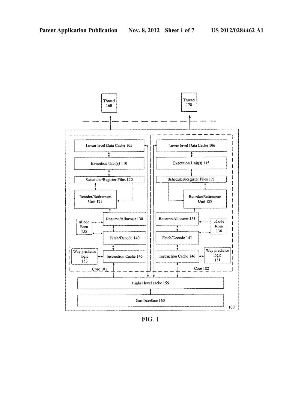 METHOD AND APPARATUS FOR SAVING POWER BY EFFICIENTLY DISABLING WAYS FOR A     SET-ASSOCIATIVE CACHE - diagram, schematic, and image 02