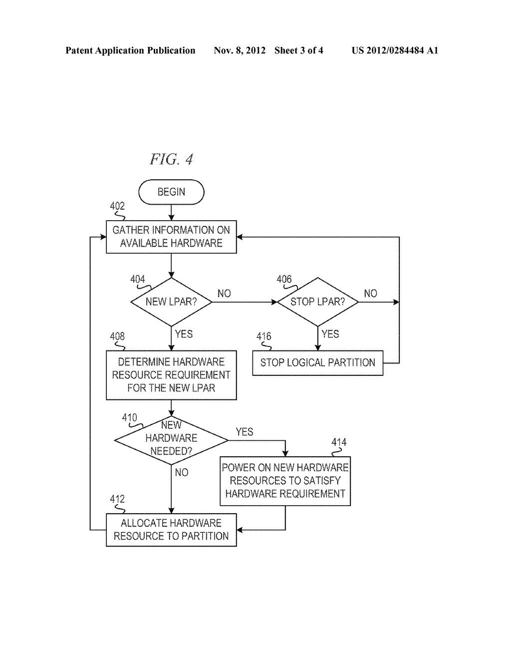 Logical Partition Defragmentation with a Data Processing System - diagram, schematic, and image 04