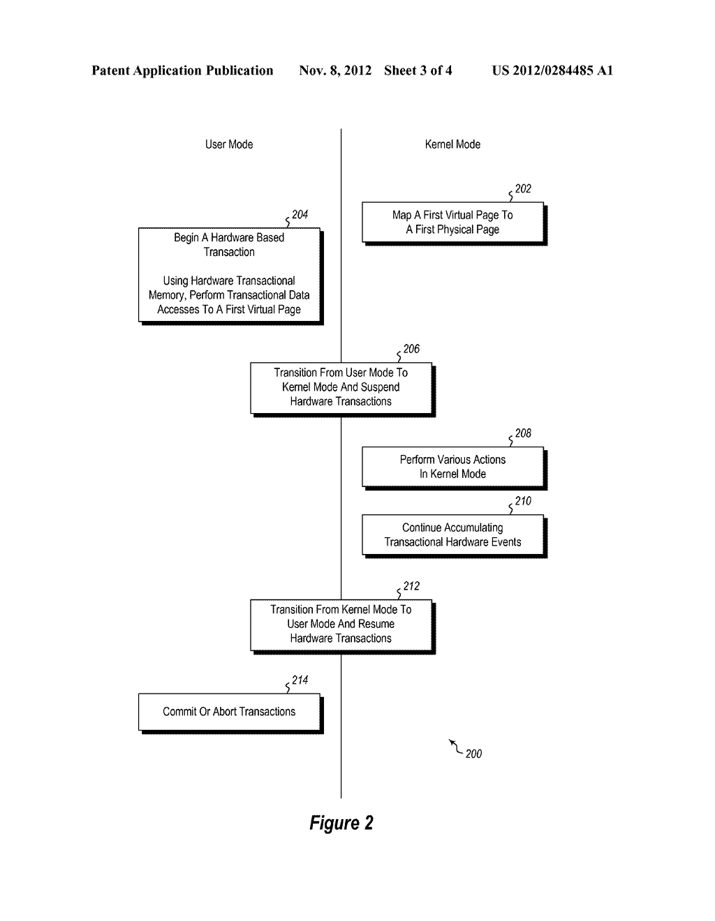 OPERATING SYSTEM VIRTUAL MEMORY MANAGEMENT FOR HARDWARE TRANSACTIONAL     MEMORY - diagram, schematic, and image 04