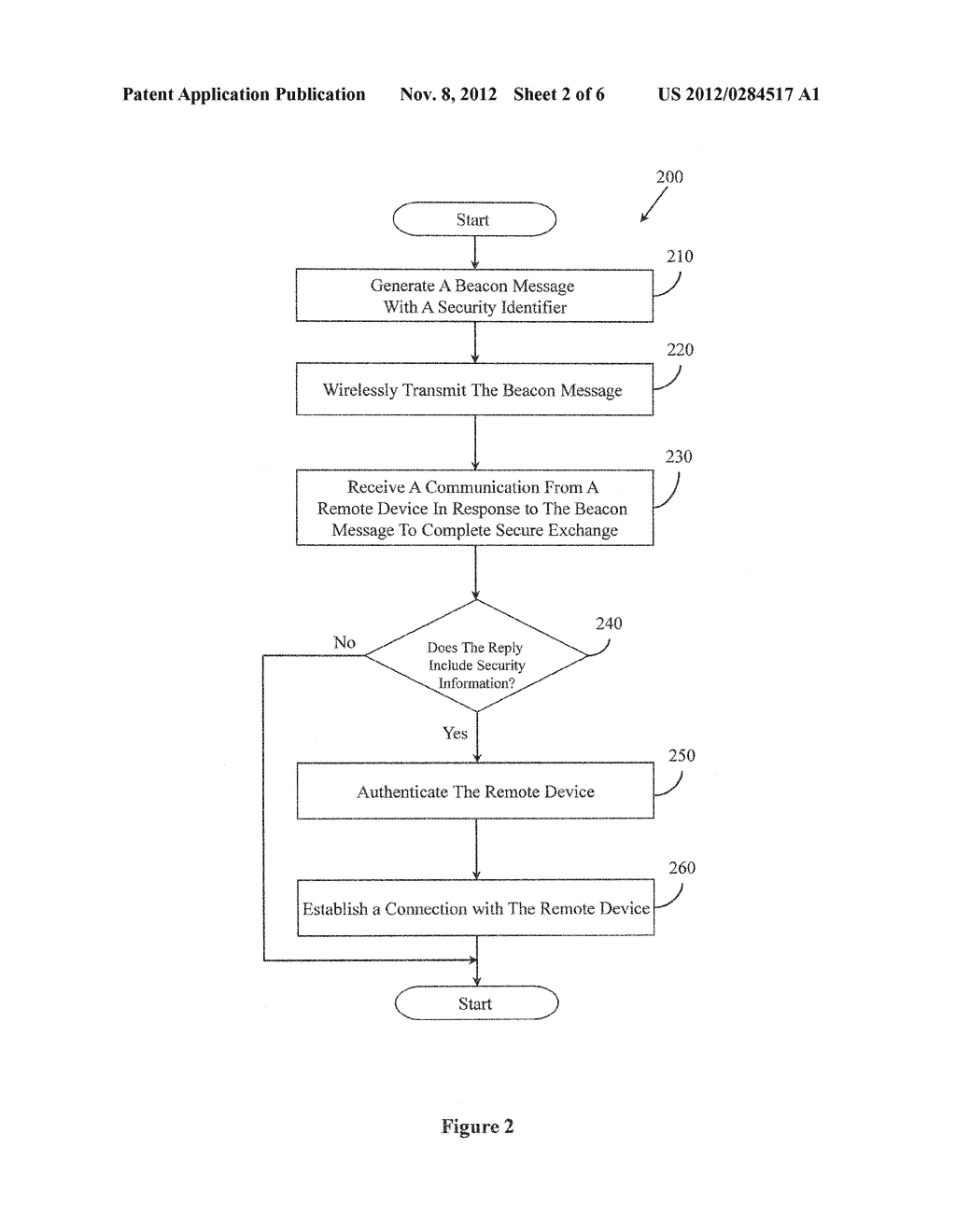 WIRELESS AUTHENTICATION USING BEACON MESSAGES - diagram, schematic, and image 03