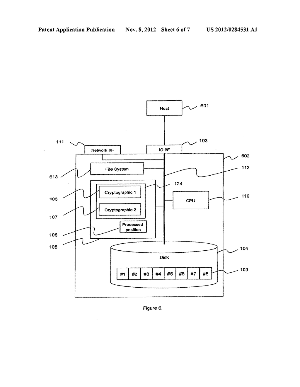 METHOD AND APPARATUS FOR CRYPTOGRAPHIC CONVERSION IN A DATA STORAGE SYSTEM - diagram, schematic, and image 07