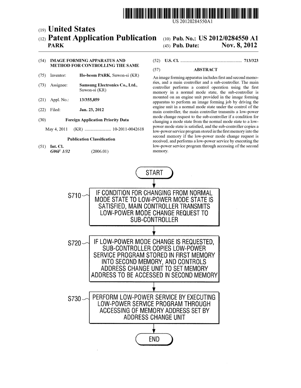 IMAGE FORMING APPARATUS AND METHOD FOR CONTROLLING THE SAME - diagram, schematic, and image 01