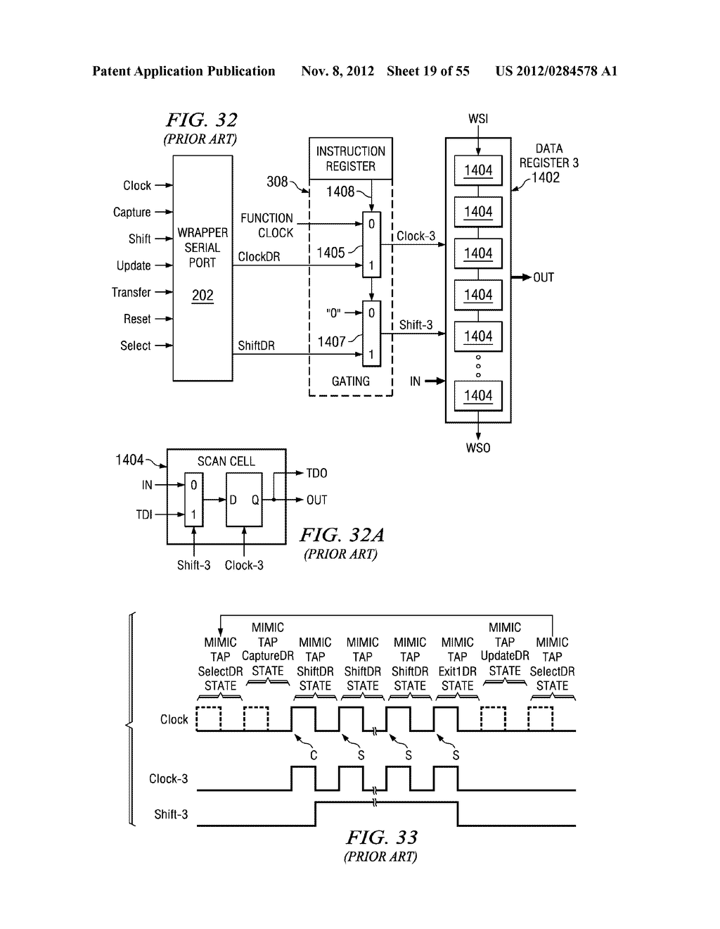 GATING TAP REGISTER CONTROL BUS AND AUXILIARY/WRAPPER TEST BUS - diagram, schematic, and image 20