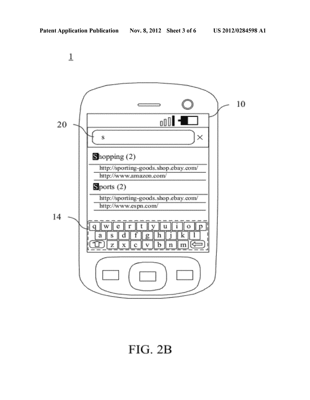 Handheld Electronic Device and Method for Accessing Bookmark - diagram, schematic, and image 04