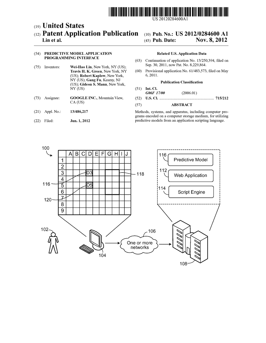 PREDICTIVE MODEL APPLICATION PROGRAMMING INTERFACE - diagram, schematic, and image 01