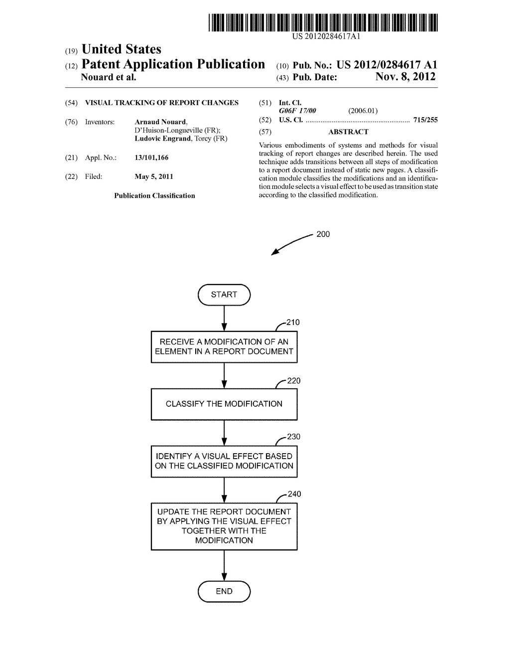 VISUAL TRACKING OF REPORT CHANGES - diagram, schematic, and image 01