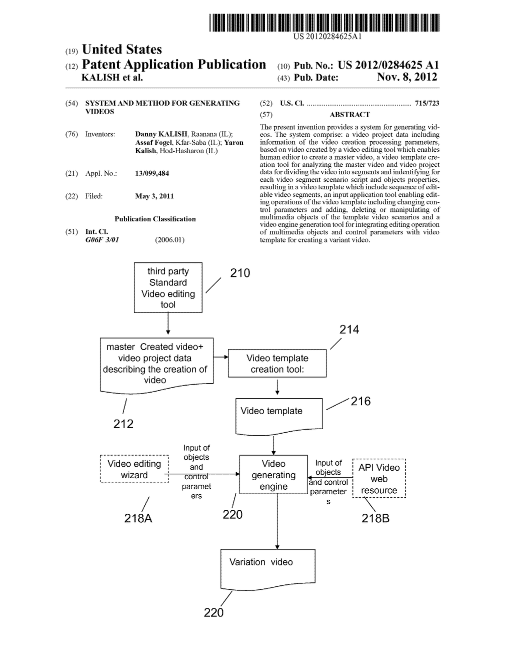 System and Method For Generating Videos - diagram, schematic, and image 01