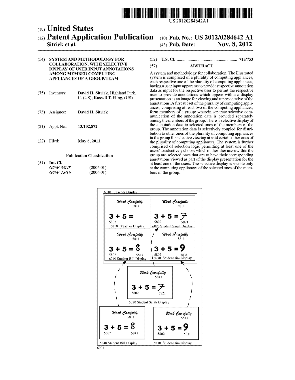 System And Methodology For Collaboration, With Selective Display Of User     Input Annotations Among Member Computing Appliances Of A Group/Team - diagram, schematic, and image 01