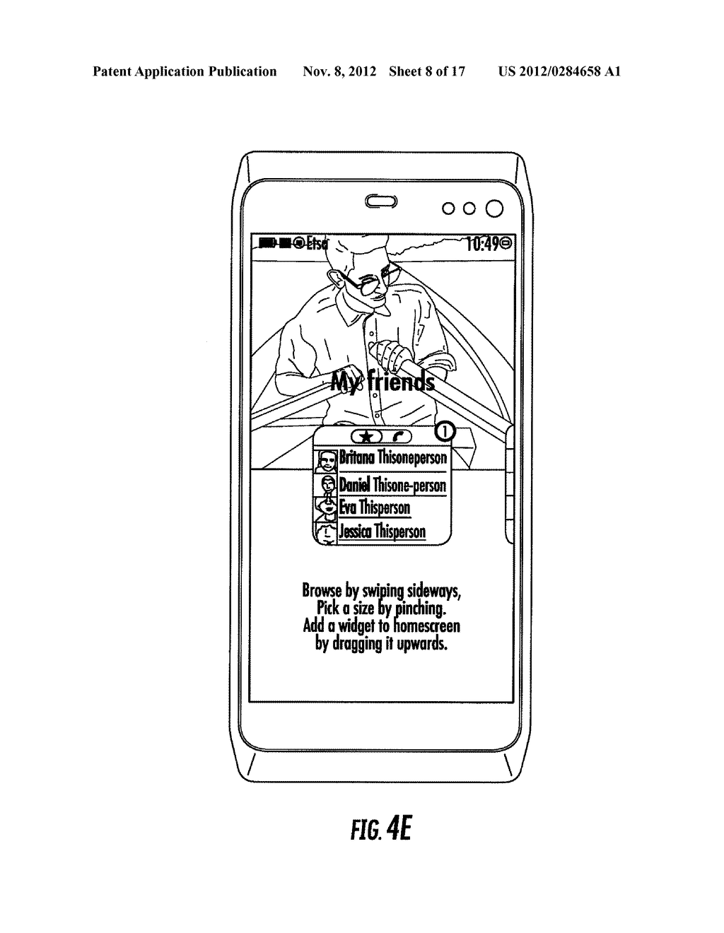 METHODS AND APPARATUSES FOR FACILITATING MANAGEMENT OF WIDGETS - diagram, schematic, and image 09