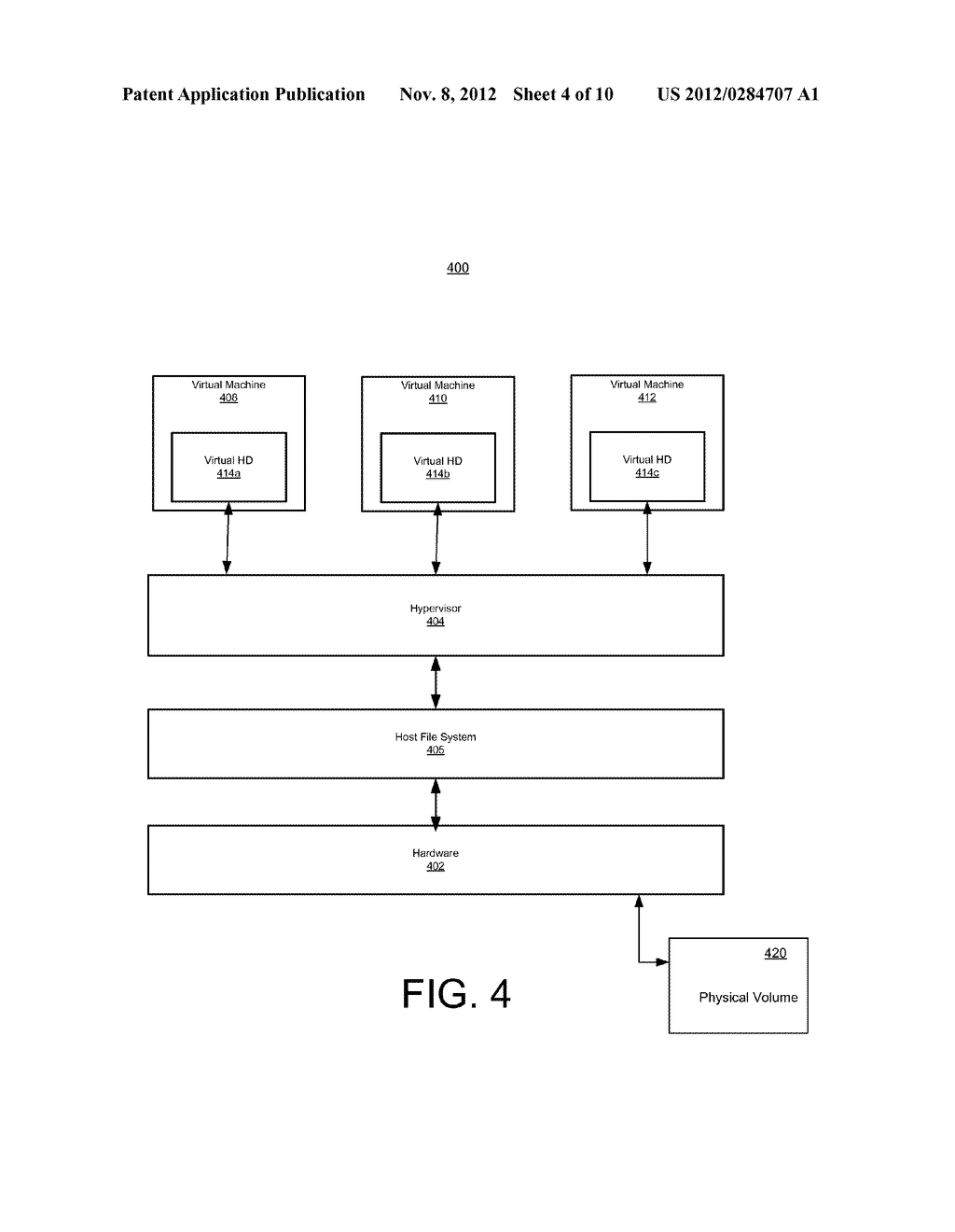METHOD AND SYSTEM FOR MIGRATING A SELECTED SET OF A VIRTUAL MACHINES     BETWEEN VOLUMES - diagram, schematic, and image 05